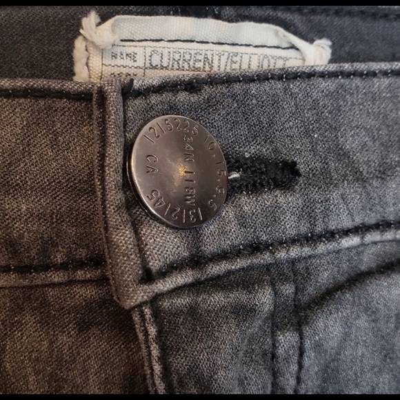 Current Elliott Gray Fishnet Ankle Skinny Jeans - Picture 8 of 8